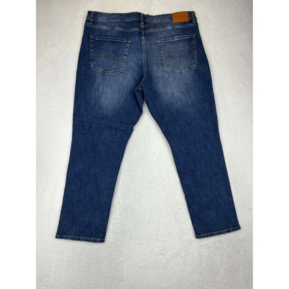 Lucky Brand 410 Athletic Straight Mens 40x30 Jeans Blue Denim Medium Wash